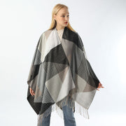 Multifunctional Plaid Shawl Scarf for Women