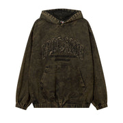 Men's Distressed Hooded Sweater