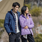Couple's Windproof Fleece-Lined Overalls