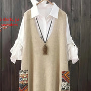 Cozy V-Neck Knit Vest for Women