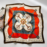 Chain Print Square Scarf for Women