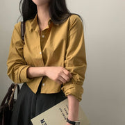 Versatile Long‑Sleeve Blouse – Light, Breathable, Everyday Wear