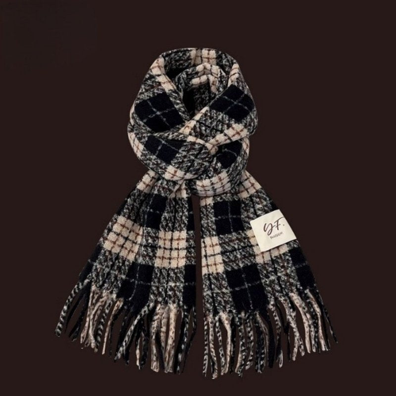 Warm Plaid Scarf