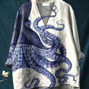 Cozy Long‑Sleeve Autumn Shirt – Casual Pullover for Women