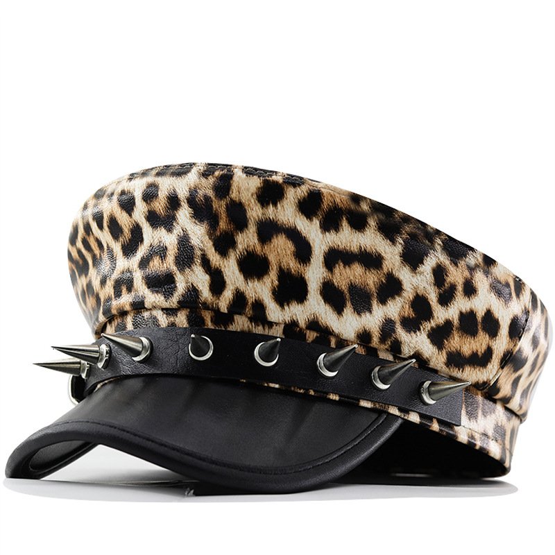 Leopard Punk Beret