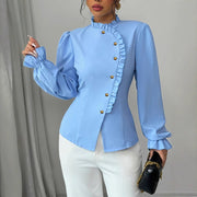 Chic Women's Fashion Blouse Stylish Casual Shirt
