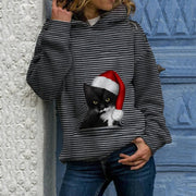 Cozy Long Sleeve Hooded Fleece Shirt for Women