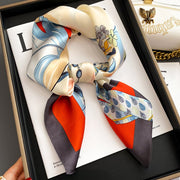 Spring Square Mulberry Silk Scarf for Women