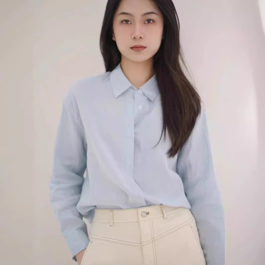 Women's Casual Linen Long-Sleeve Shirt