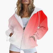 Women's Gradient Hoodie Sweater