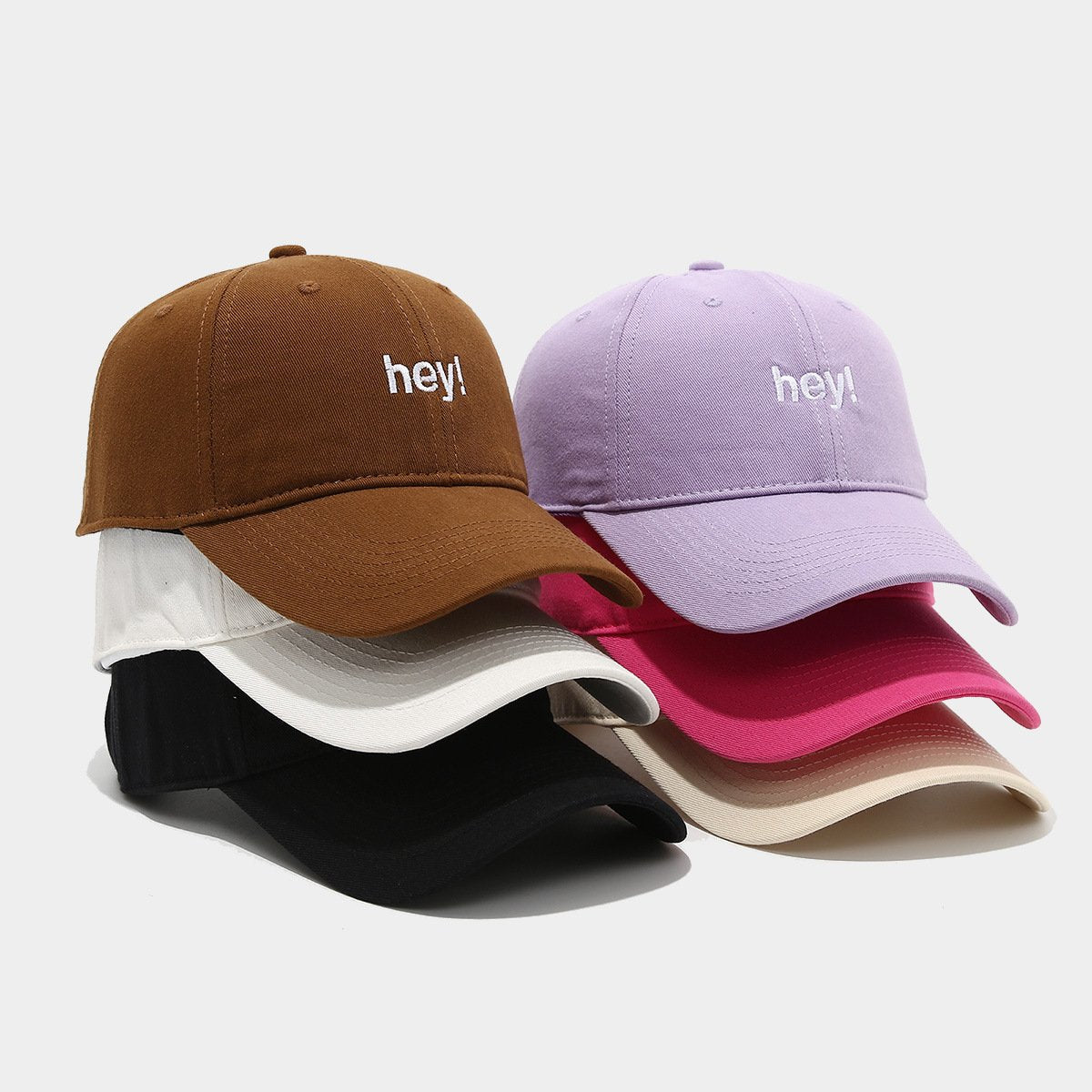 Soft Letter Embroidery Cap for Women