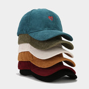 Adjustable Corduroy Baseball Cap for Women