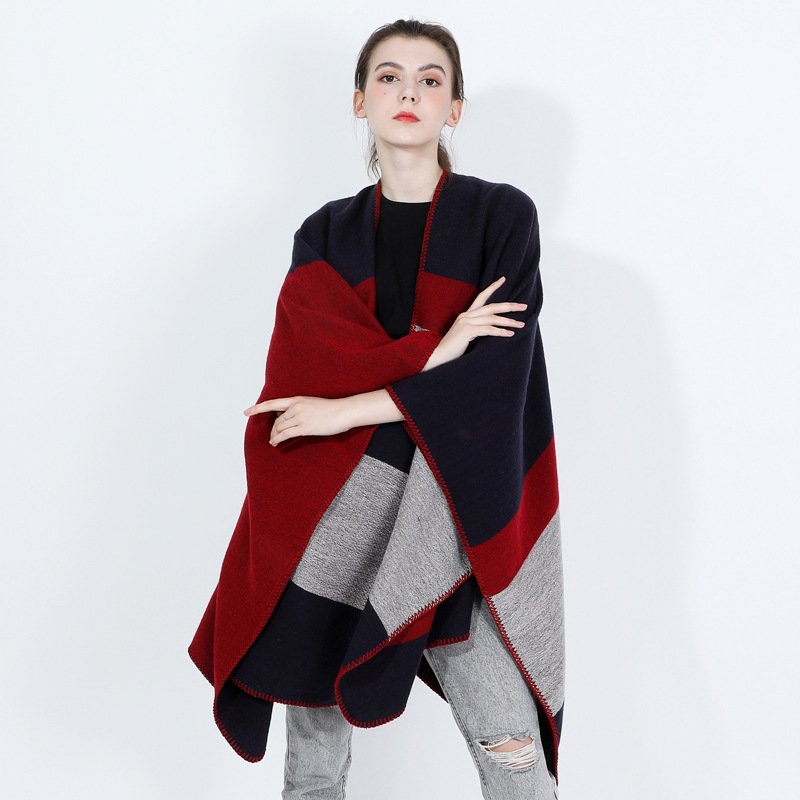 Stay Warm in Style with Jacquard Silver Shawl