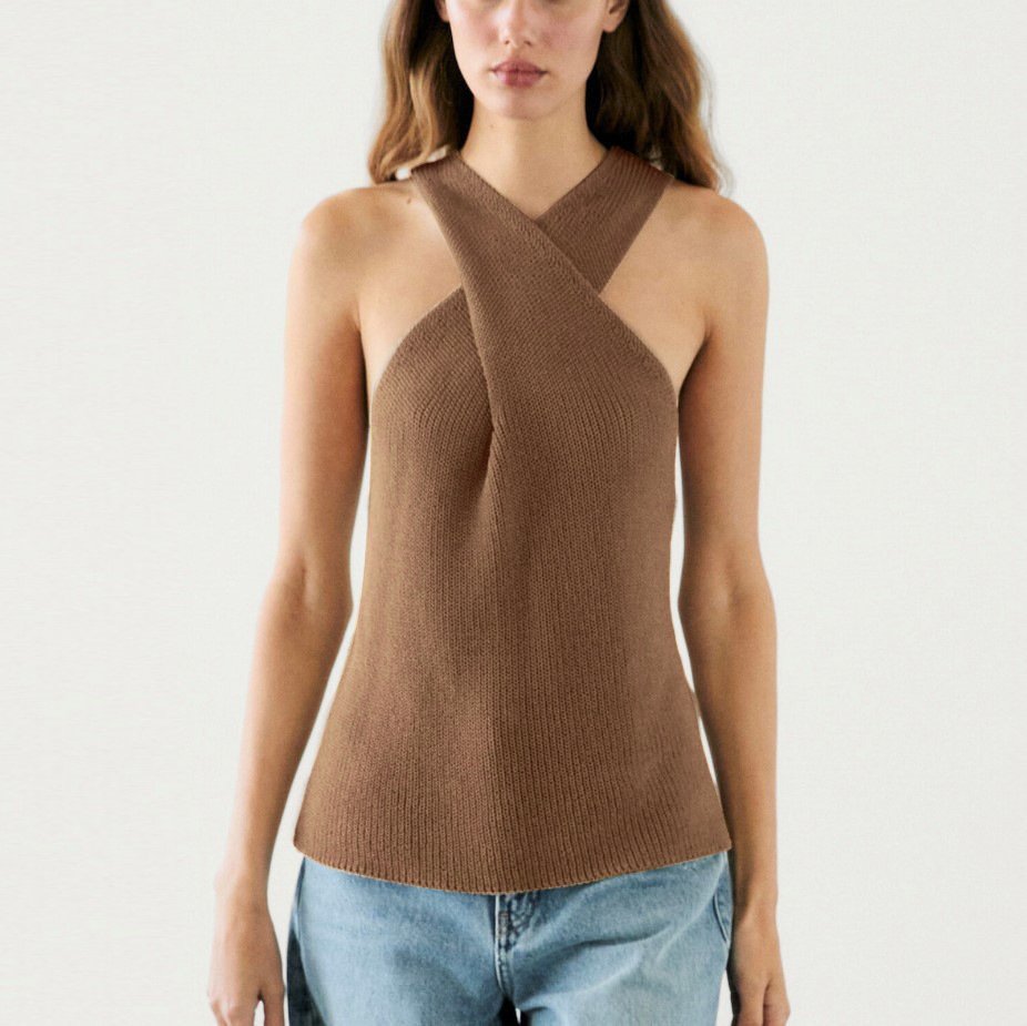 Comfortable Knitted Vest Top for Women