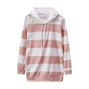 Cozy Long-sleeved Striped Sweater for Women