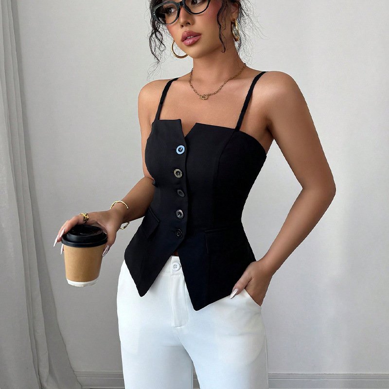 Slim Fit Women's Cardigan Vest