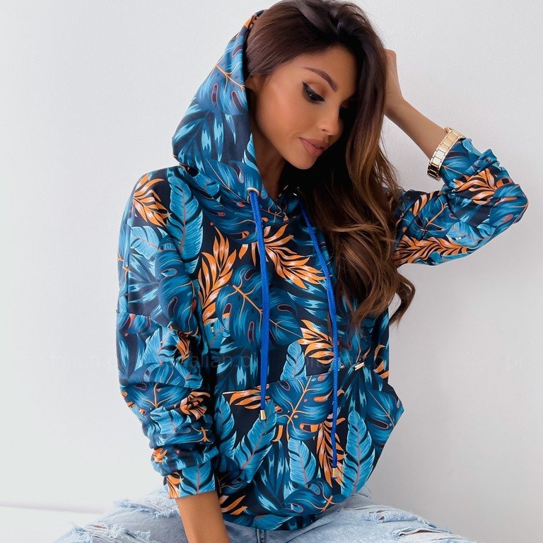 Women's Floral Hoodie Sweatshirt Coat - Soft & Cozy