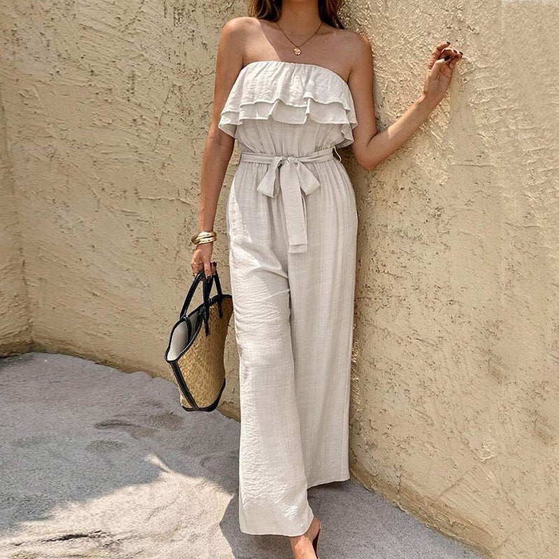Summer Ruffled Jumpsuit for Women