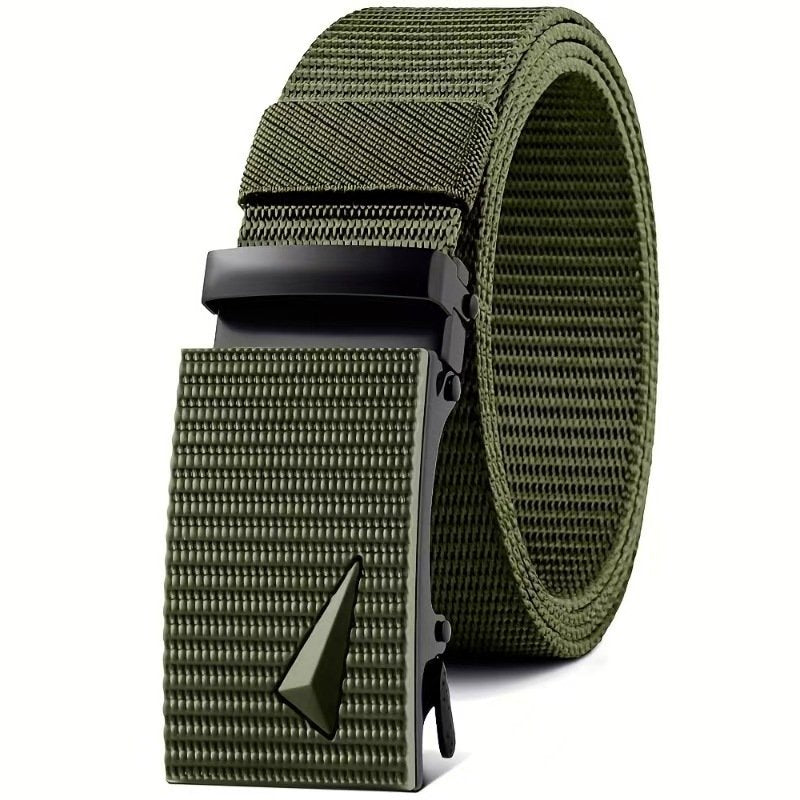 Korean Style Canvas Belt with Iron Buckle