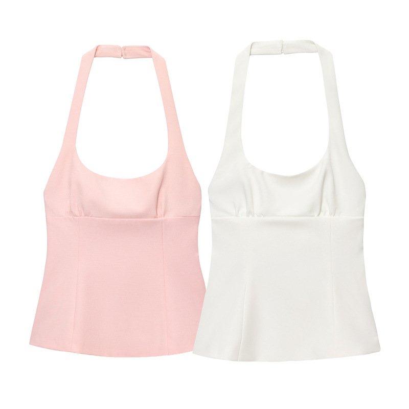 Summer Halter Top Bowknot Women's Clothing