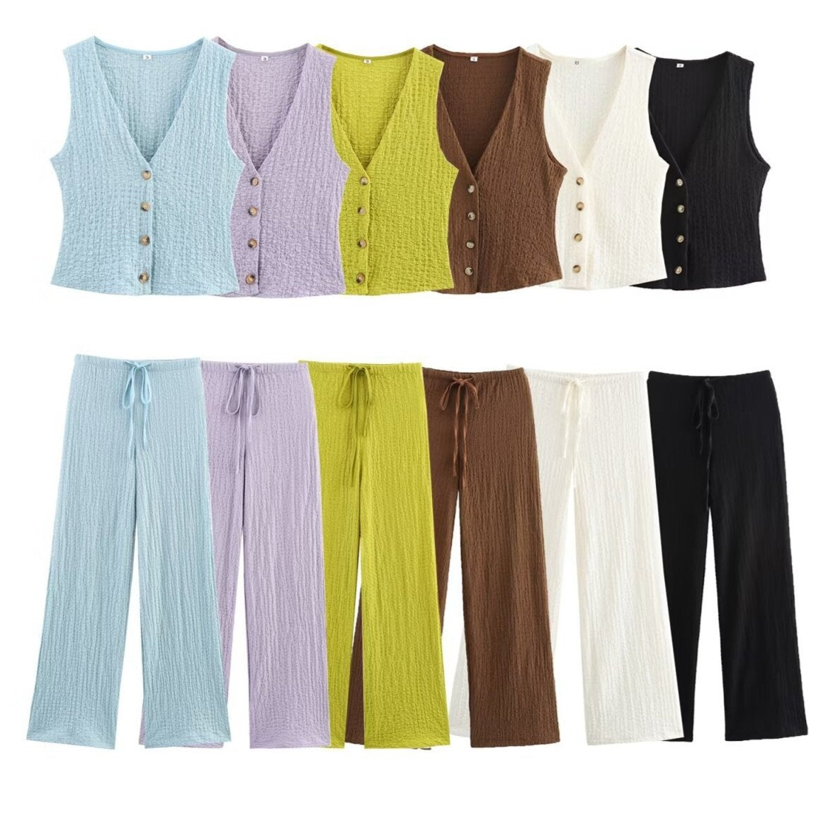 Sexy Texture Camisole Set - Japanese Inspired