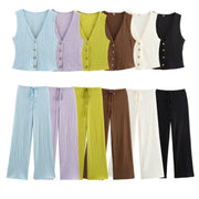 Sexy Texture Camisole Set - Japanese Inspired