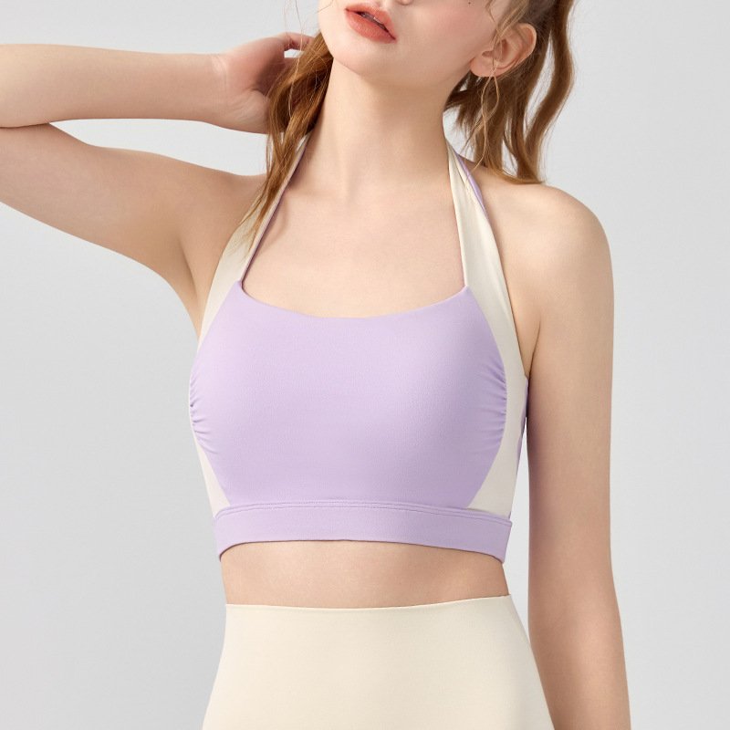Women's Sports Bras with Padded Cups and Adjustable Straps