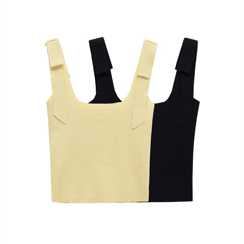 Retro Chic Bowknot Camisole Top for Women
