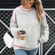 Cozy Contrast Color Women's Sweater