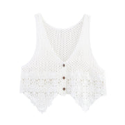 Vintage Chic Women's Knitted Vest