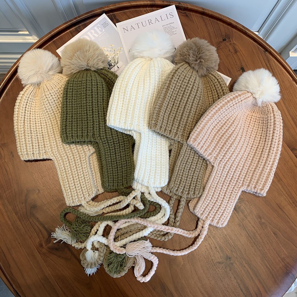Warm Beanie Hats for Men & Women, Breathable & Windproof Wool Ear Protection