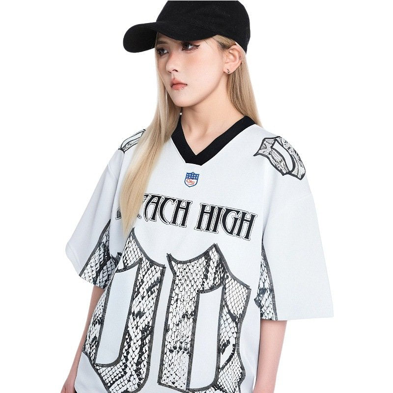 Loose Fit Mesh Jersey Tee for Men