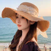 Kids' Sun Protection Hat with Big Bow