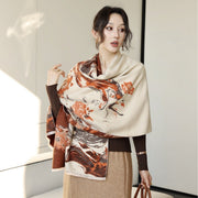 Soft Office Shawl for Autumn & Winter, Dual-Use Korean Style Scarf