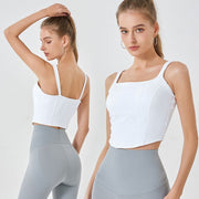 Women's Sports Vest with Chest Support for Running and Fitness