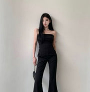 Summer Tube Top with Shoulder Strap for Women
