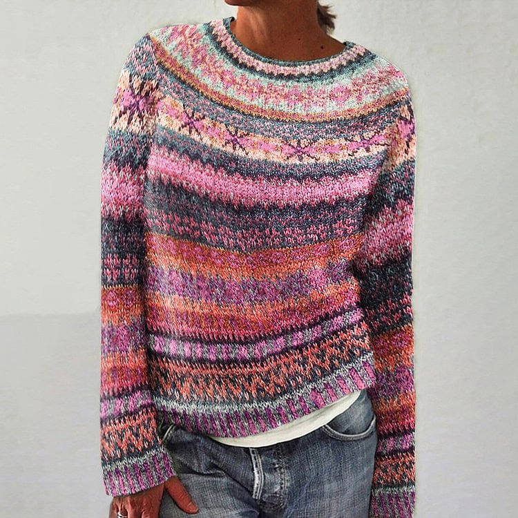 Women's Crew Neck Casual Sweater