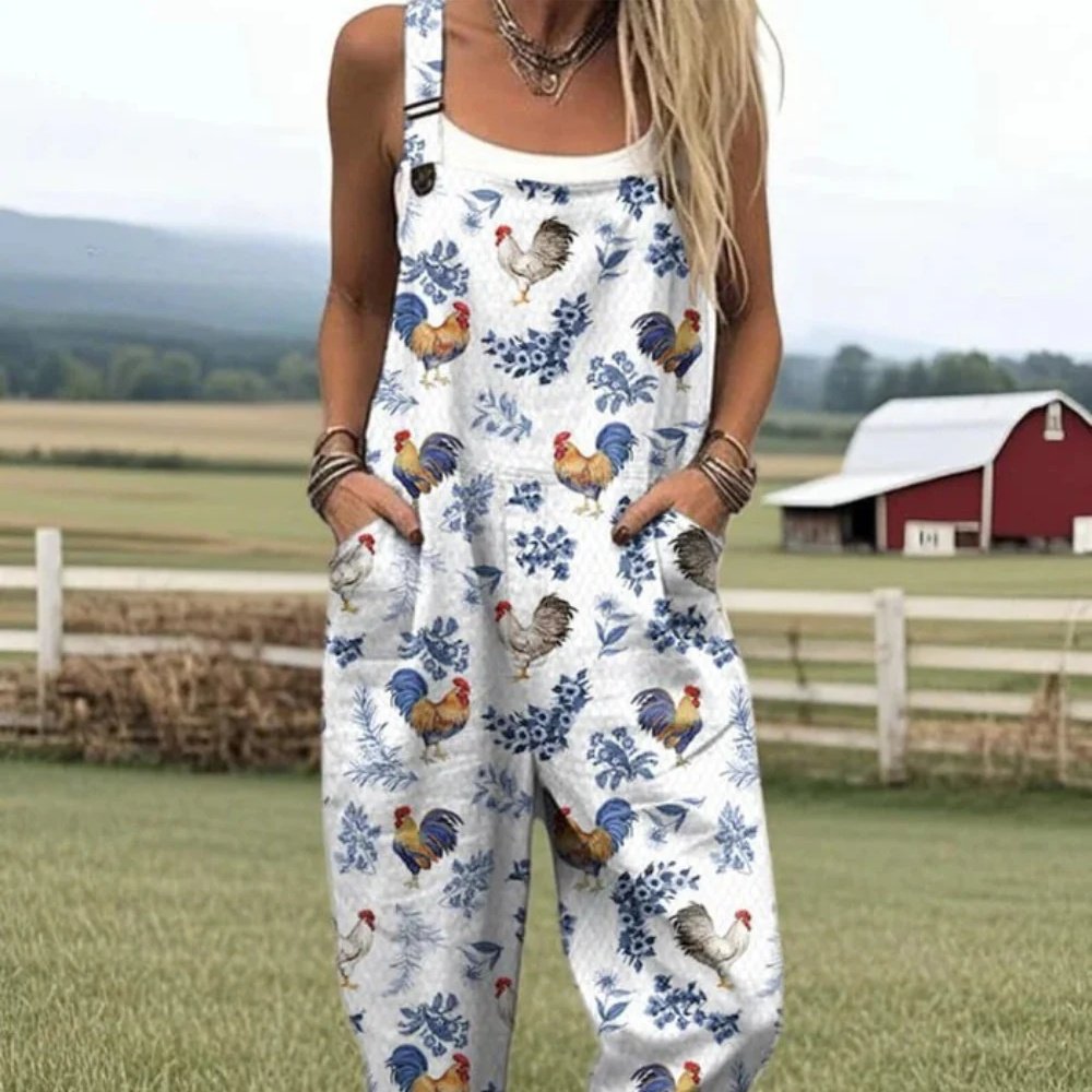 Casual Summer Suspender Trousers for Women
