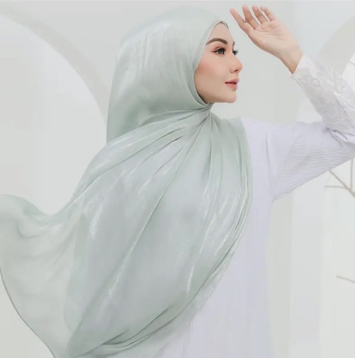 Satin Scarf Sunshade