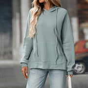 Cozy Waffle Knit Long Sleeve Sweater