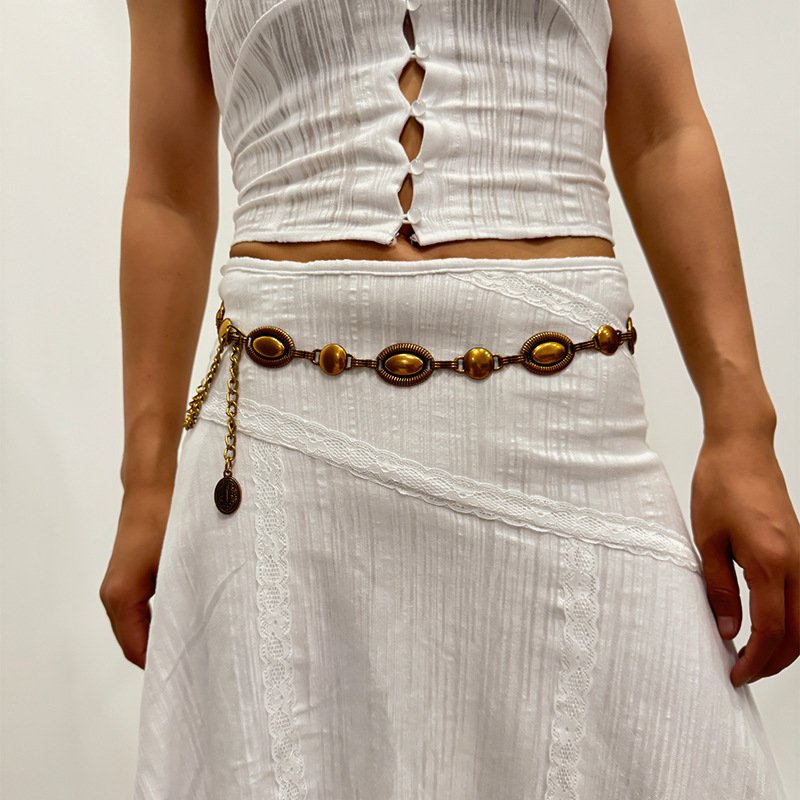 Retro Metal Waist Chain for Women