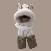 Warm Cartoon Ear Protection Bonnet for Women