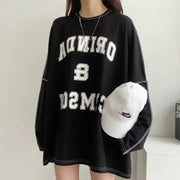 Plus Size Fleece-Lined Sweater - Warm & Stylish Korean Style Top