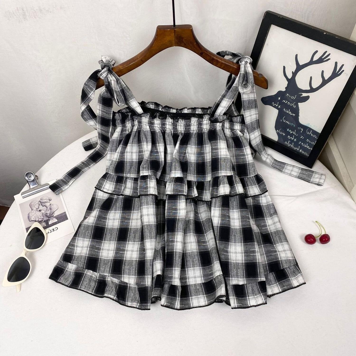 Summer Ruffle Sleeveless Vest Women's Top