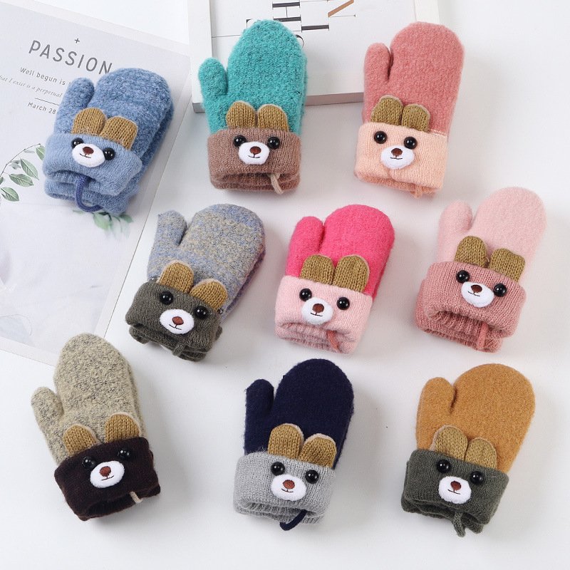 Winter Cartoon Kids Gloves for Boys Girls