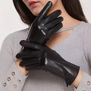 Personalized Genuine Leather Touch Screen Gloves for Women
