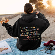 Personalized Letter Fleece Hoodie for Women