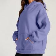 Soft Oversized Hoodie with Drop Shoulder Sleeves