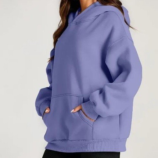 Soft Oversized Hoodie with Drop Shoulder Sleeves