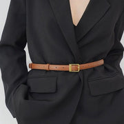 Retro Lizard Pattern Leather Belt
